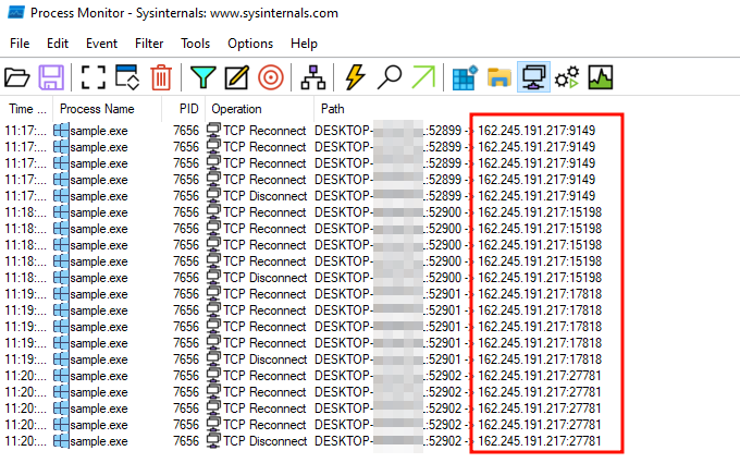 Connection in Process Monitor alt text