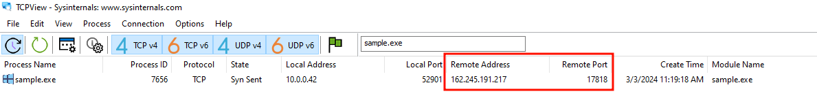 Connection in TCP View alt text