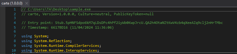 Entry point alt text